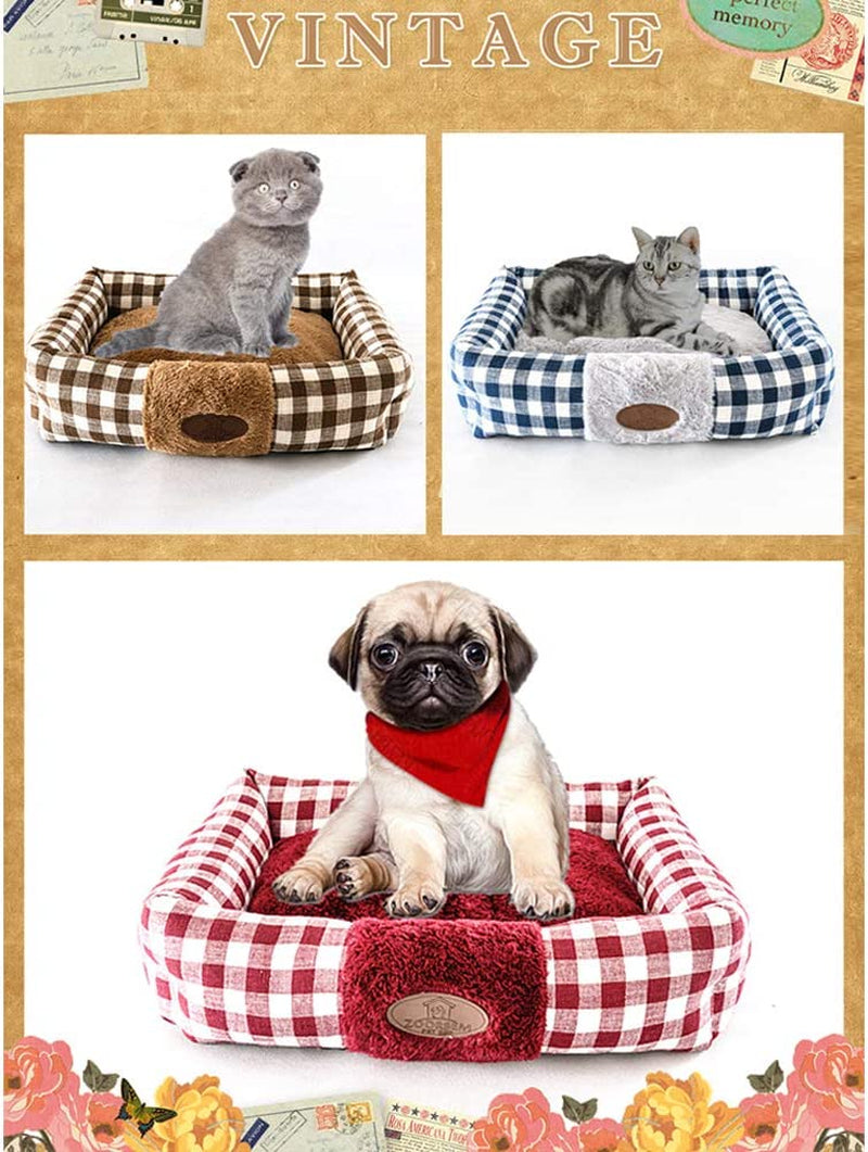 Plush Rectangle Pet Bed