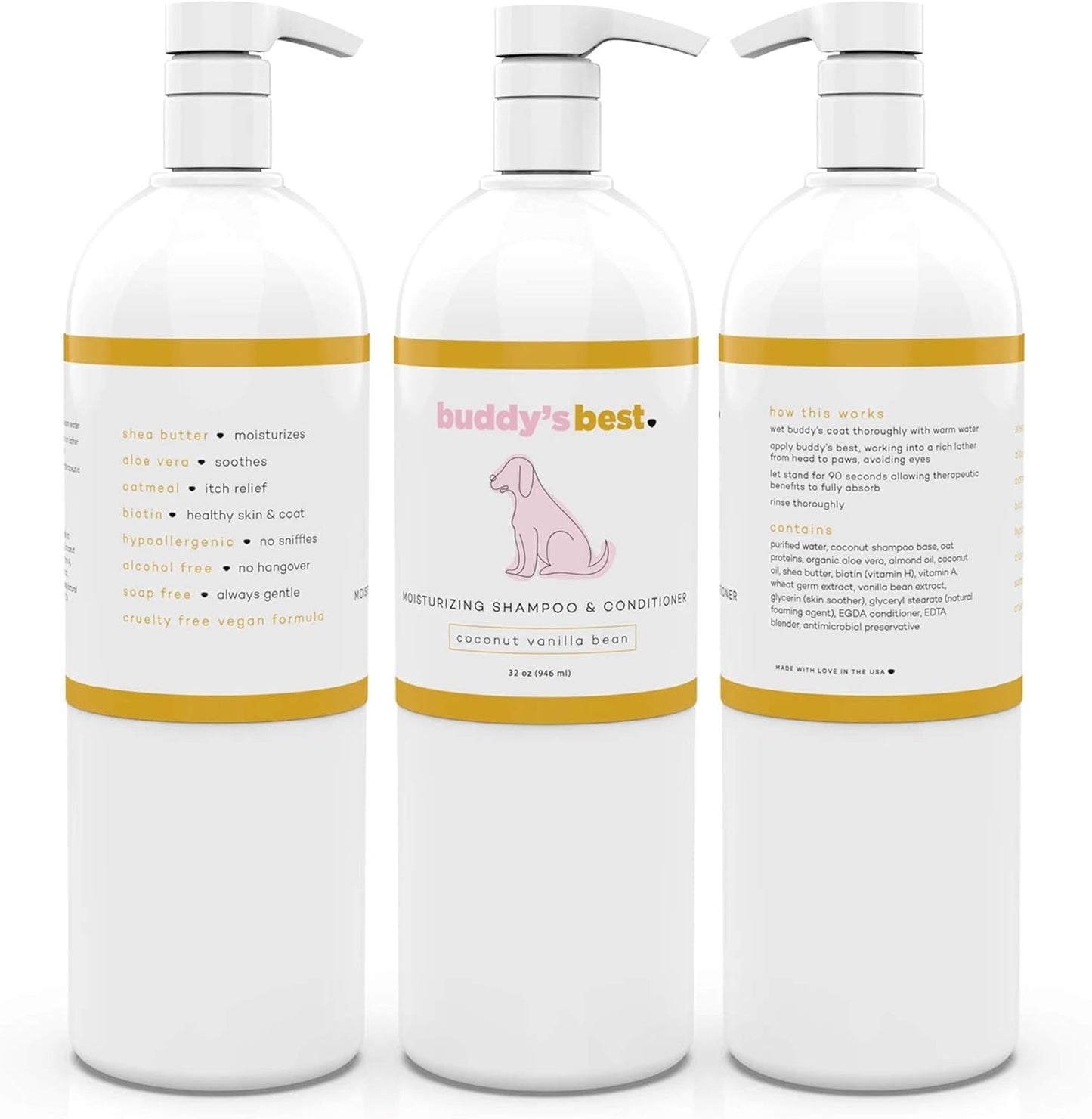 Soothing Coconut Vanilla Dog Shampoo