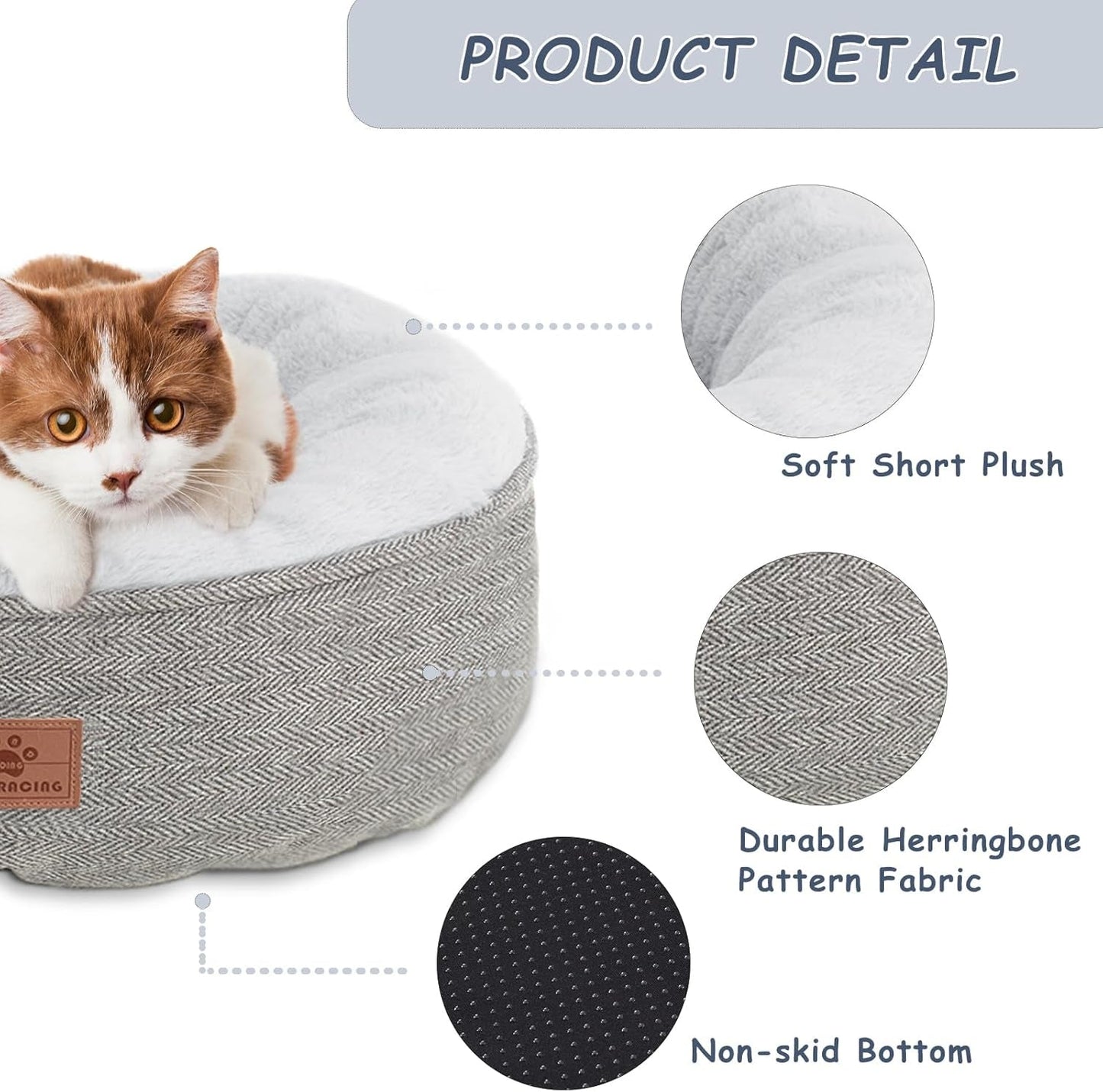 Plush Round Pet Bed