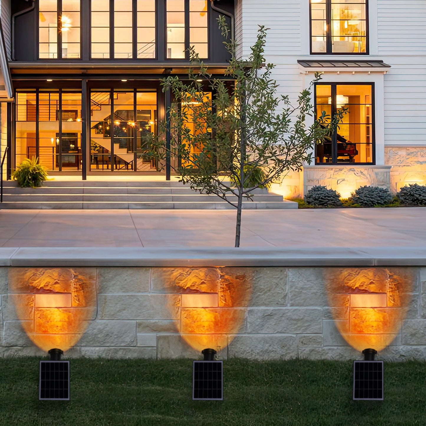 Solar Sunset Pathway Lights