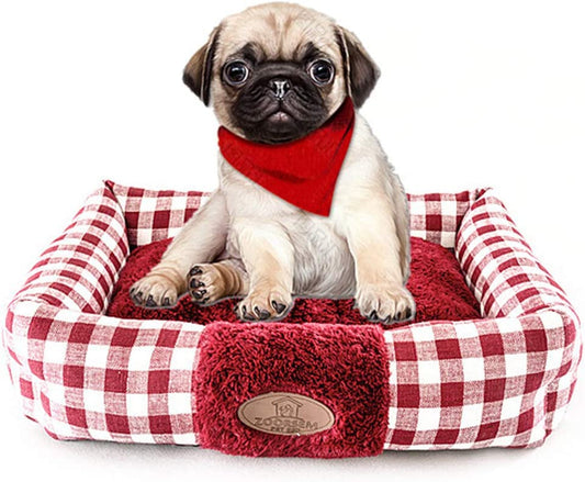 Plush Rectangle Pet Bed