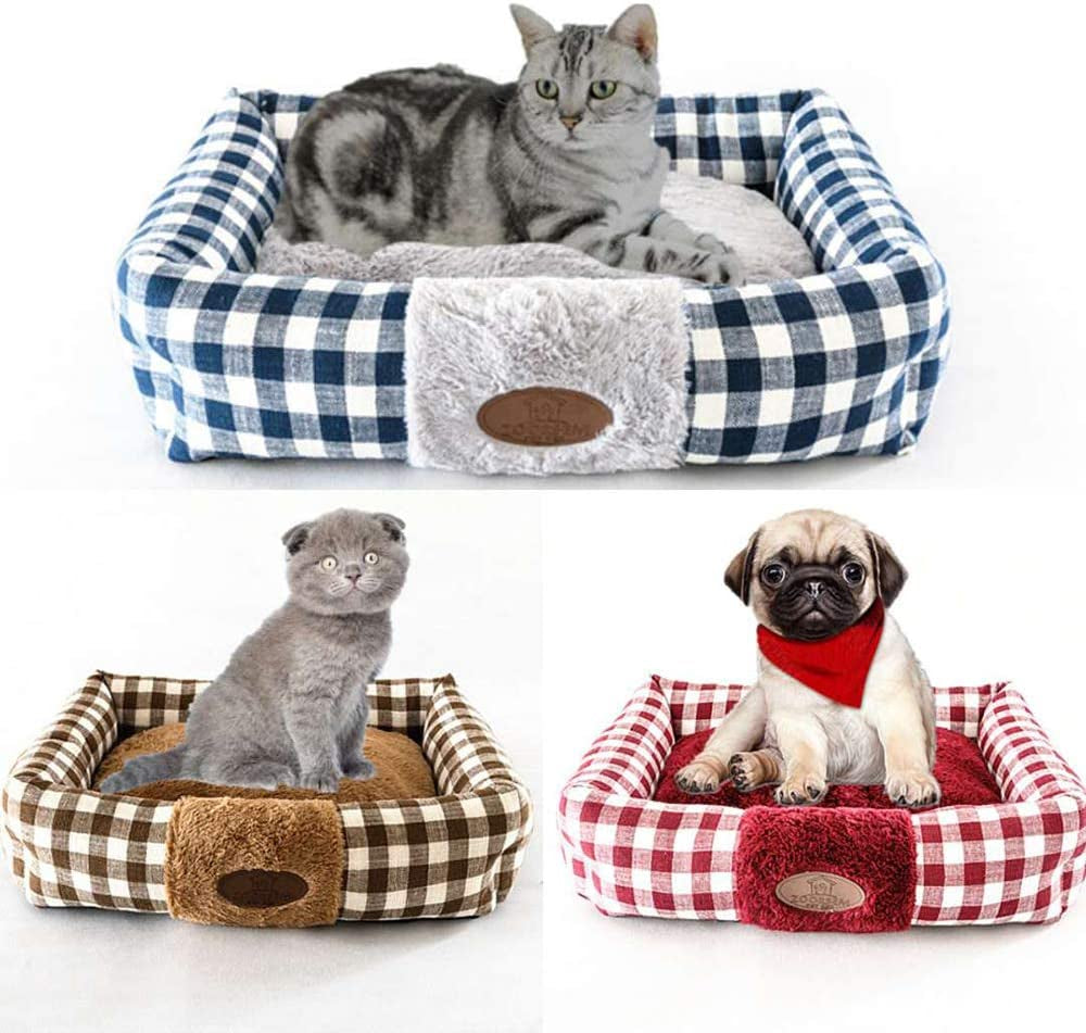 Plush Rectangle Pet Bed