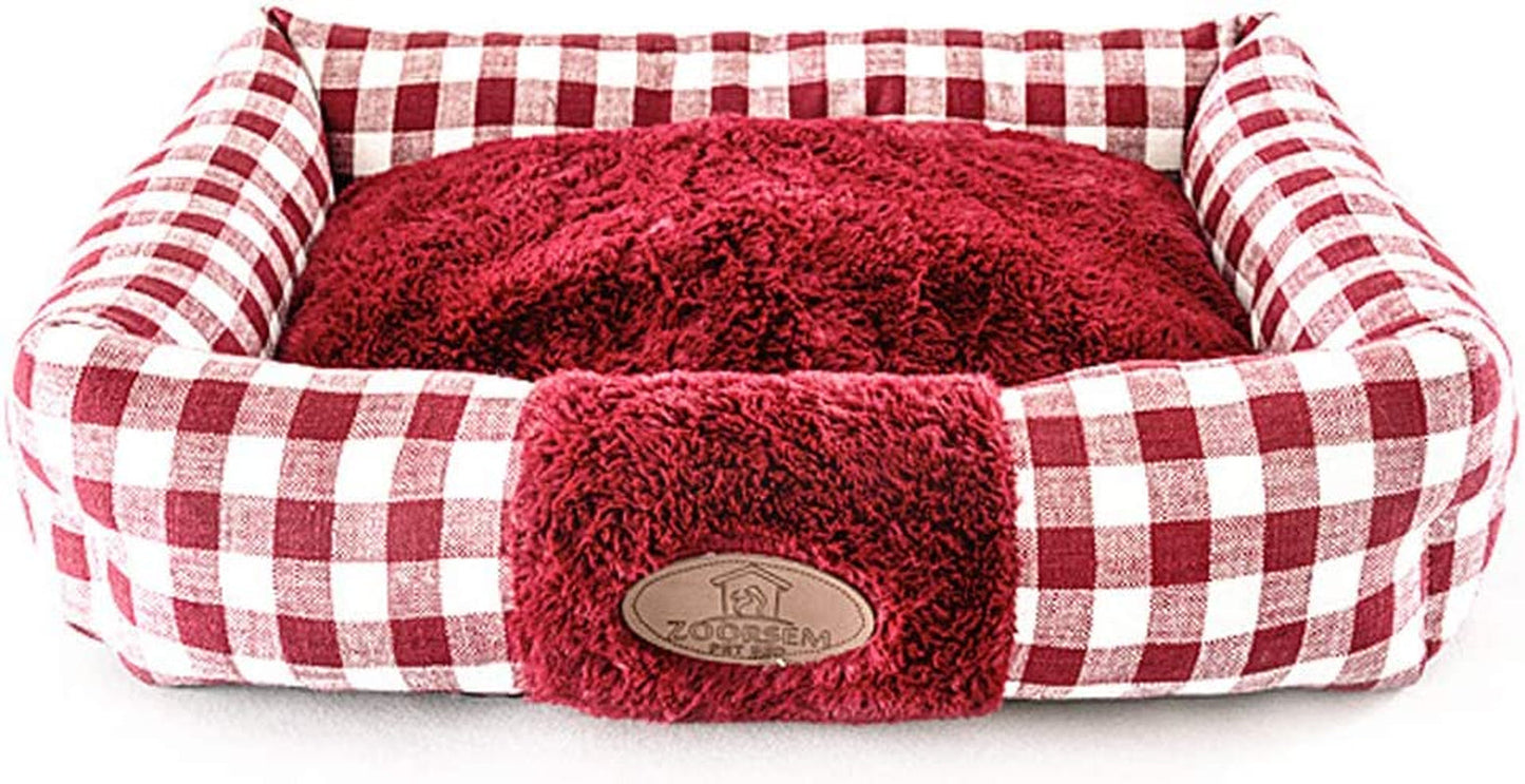 Plush Rectangle Pet Bed