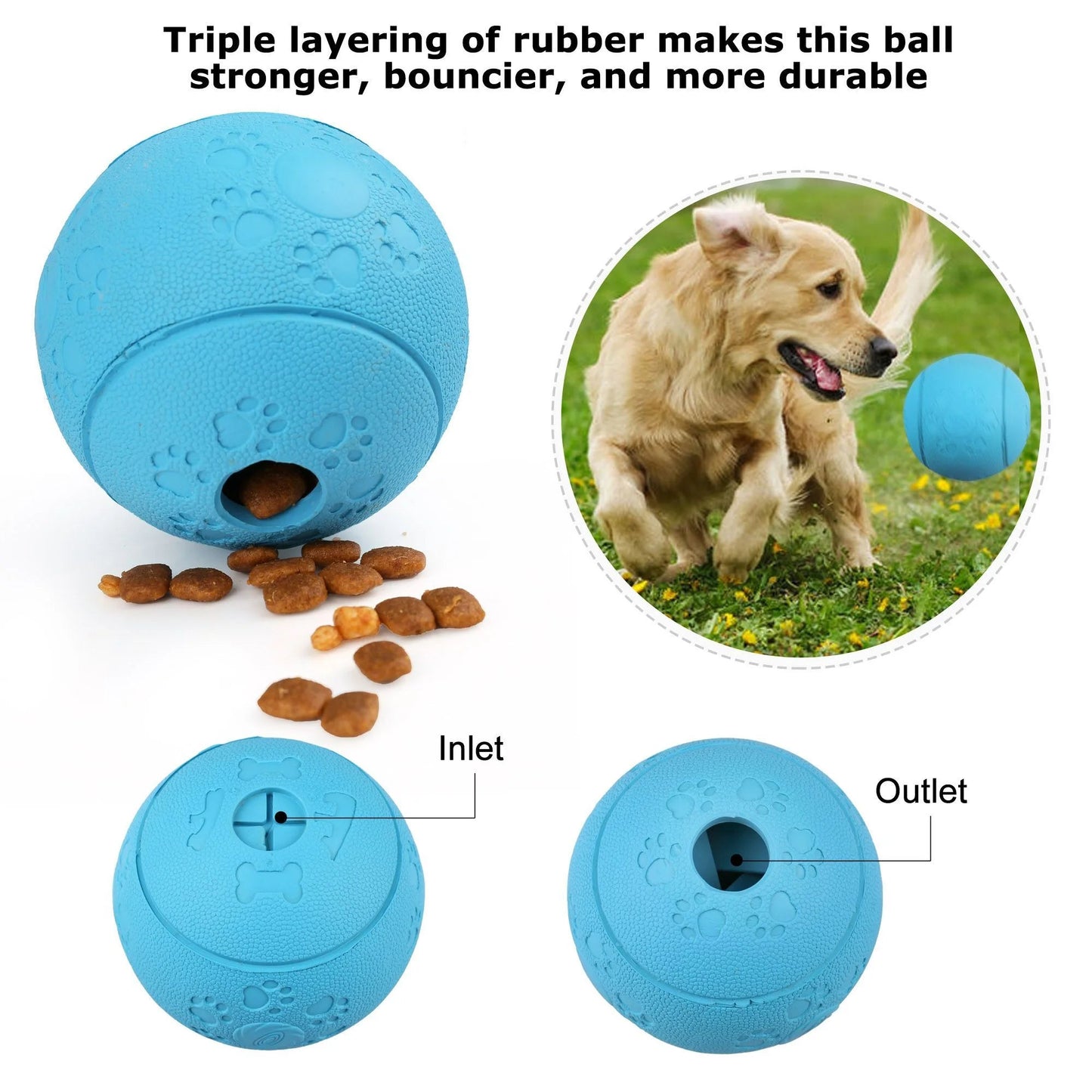 Large Dog Treat Ball (4-Pack)