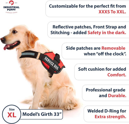Adjustable Reflective Service Dog Vest