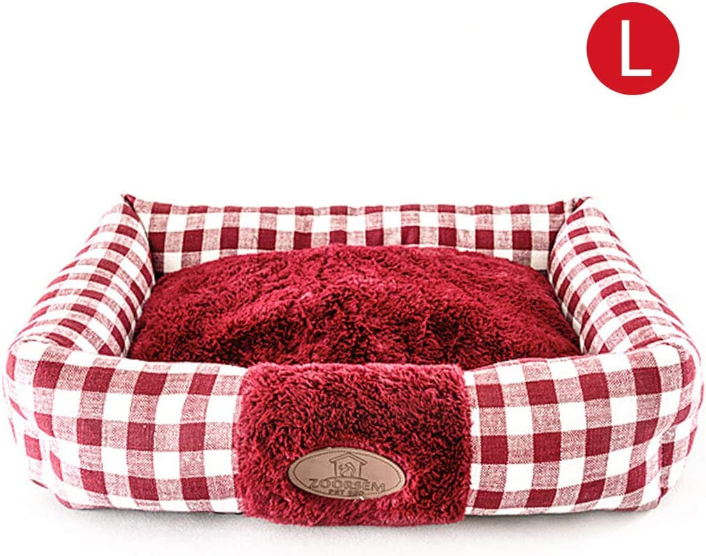 Plush Rectangle Pet Bed