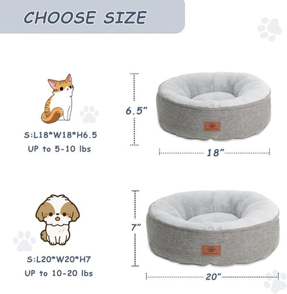 Plush Round Pet Bed