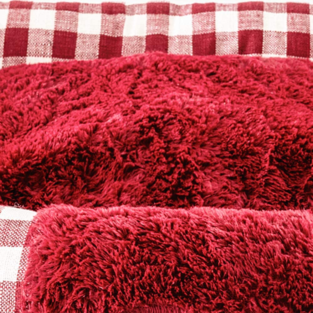 Plush Rectangle Pet Bed