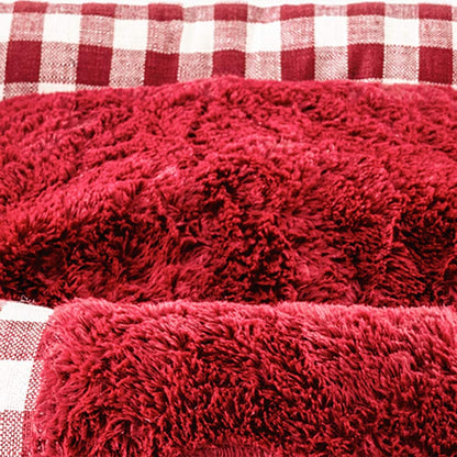 Plush Rectangle Pet Bed