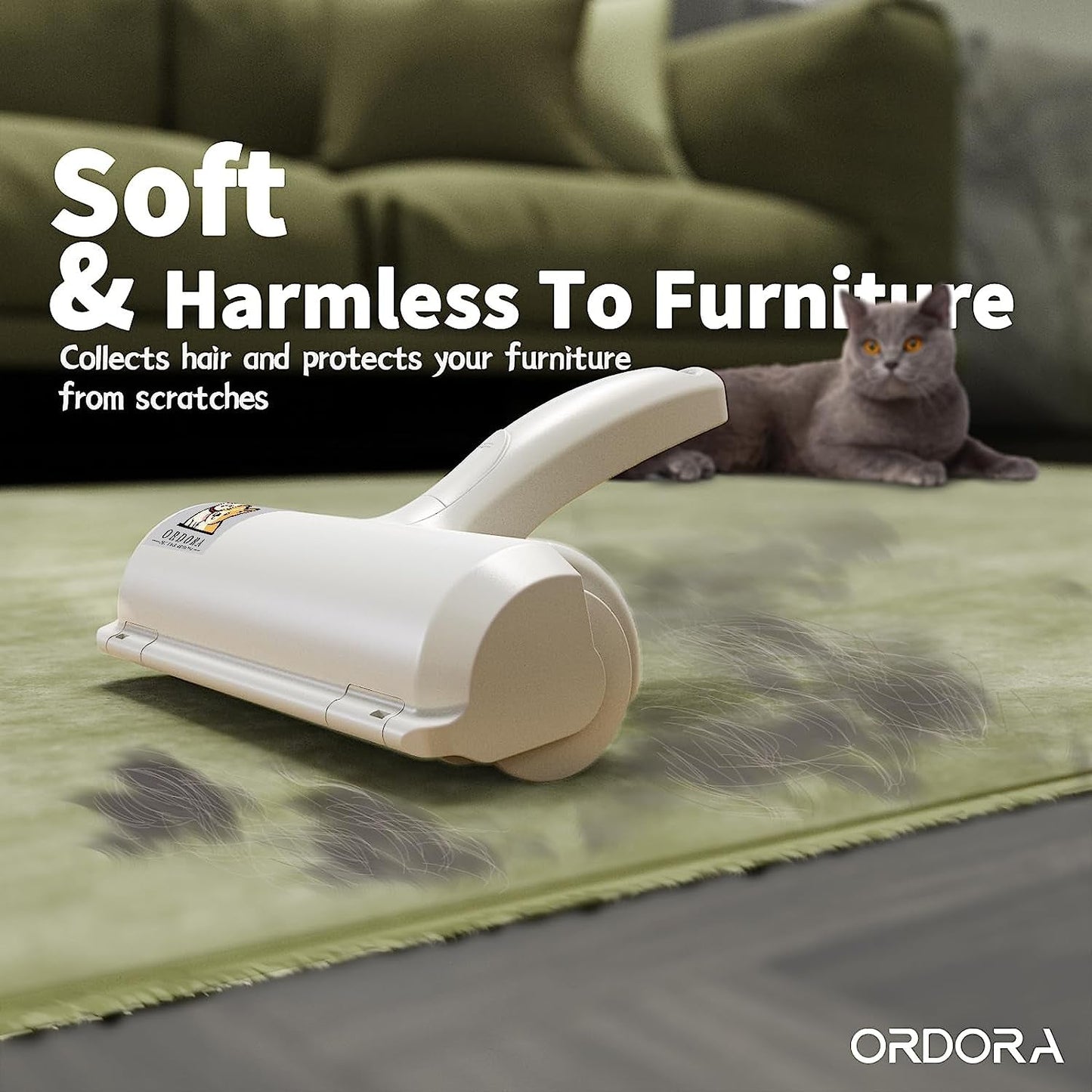 Pet Mantion™ Reusable Pet Hair Remover Roller 🧹🐶 – Easy Fur Cleanup for Couch, Car & Clothes