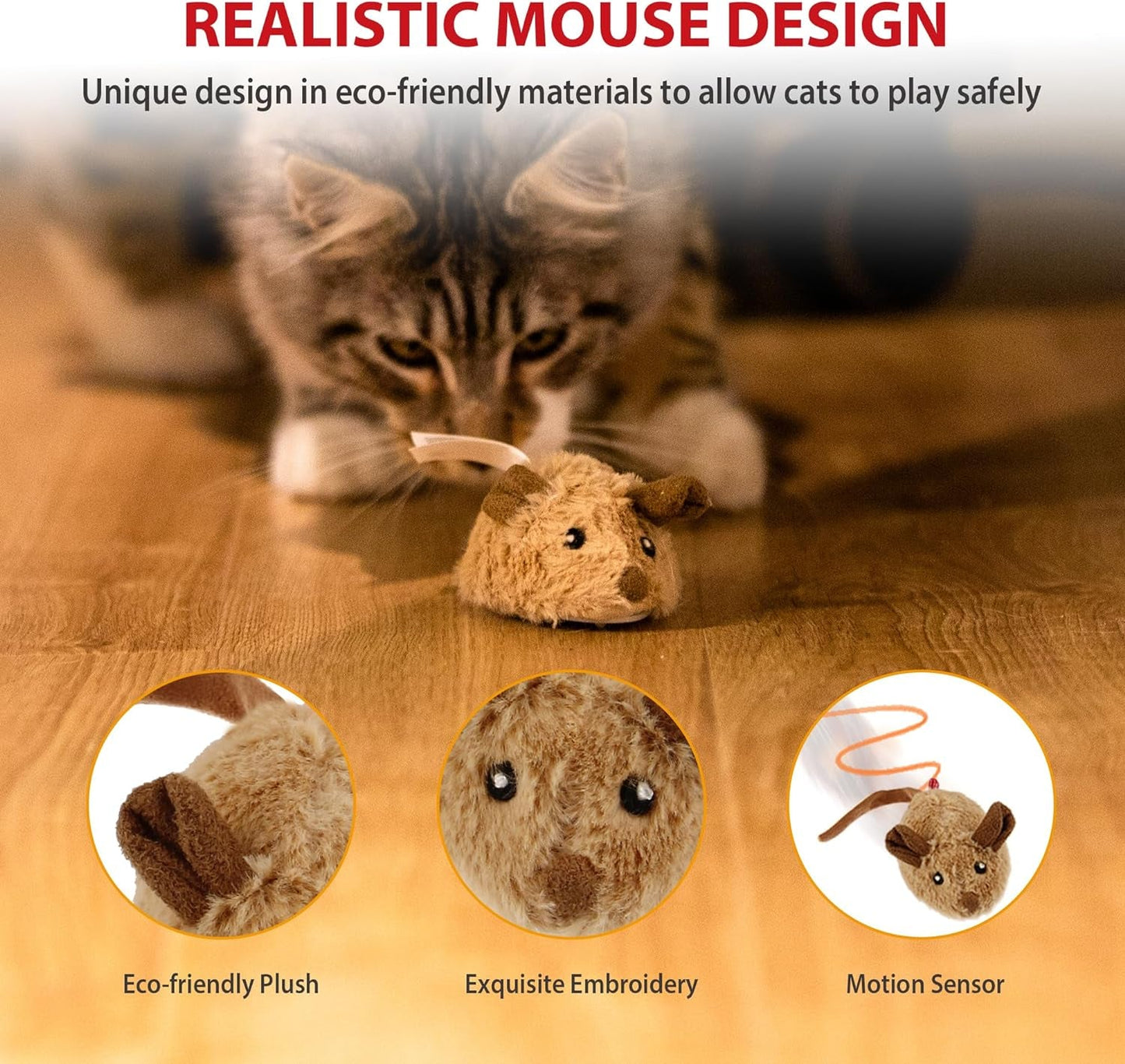 Self-Moving Kitten Exercise Toy