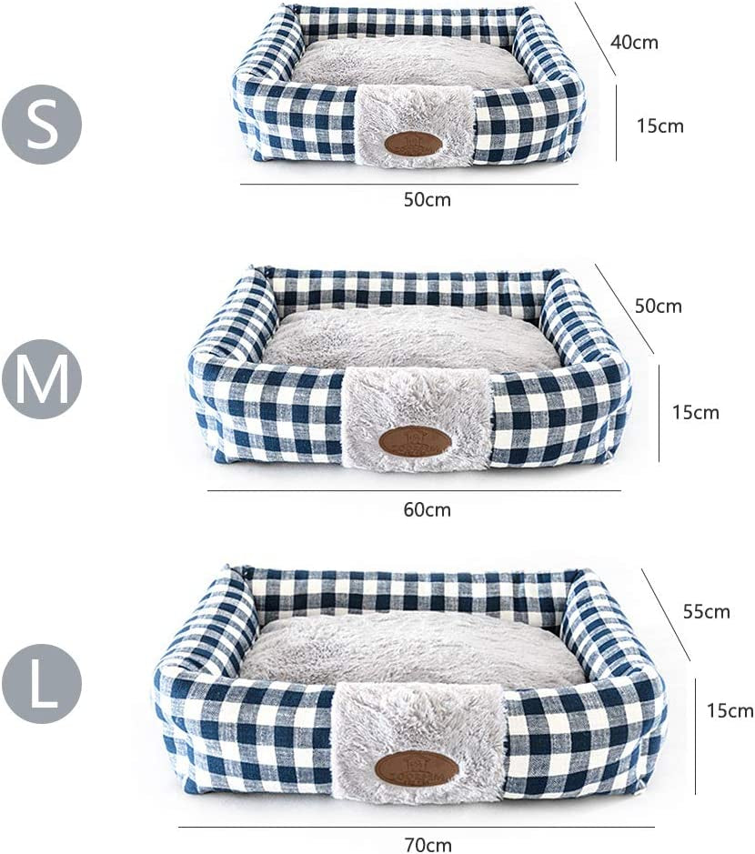 Plush Rectangle Pet Bed