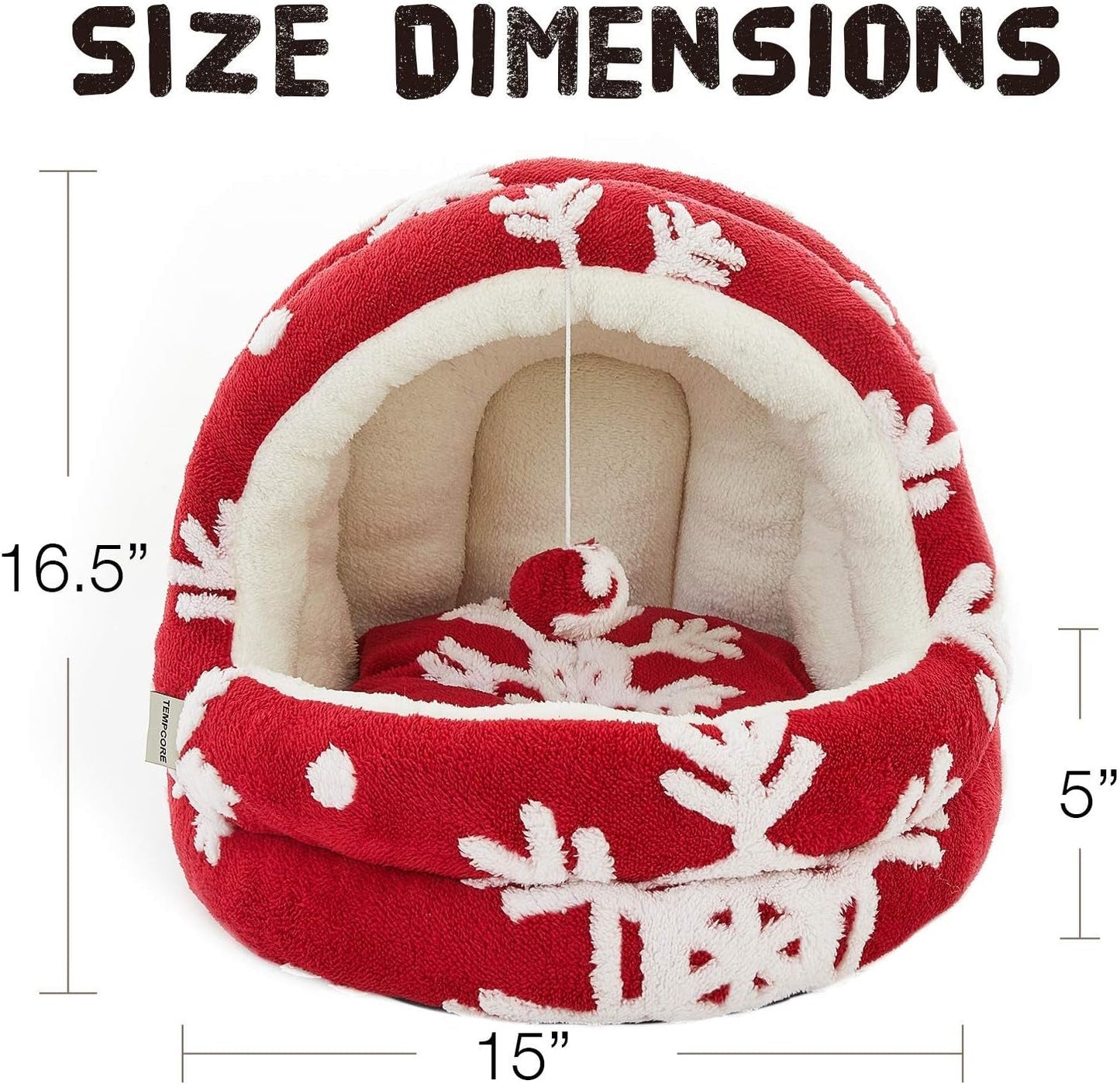 Festive Red Cat Bed