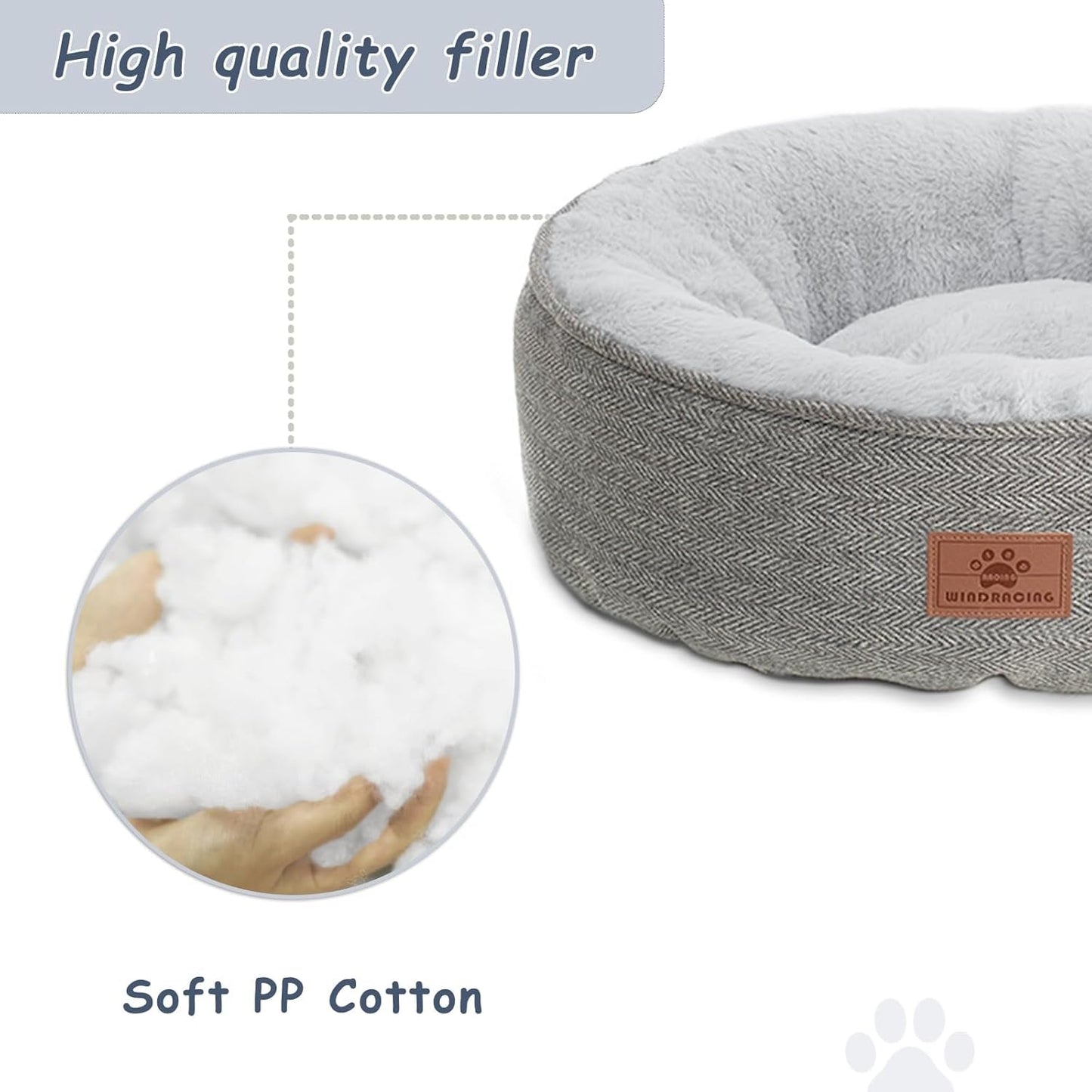 Plush Round Pet Bed