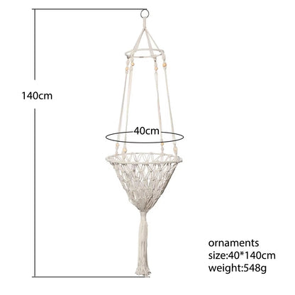 Bohemian Macrame Cat Hammock