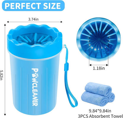 Petmantion™ Portable Pet Paw Cleaner Cup – Fast, Mess-Free Paw Washing for Dogs & Cats