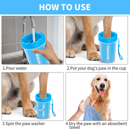Petmantion™ Portable Pet Paw Cleaner Cup – Fast, Mess-Free Paw Washing for Dogs & Cats