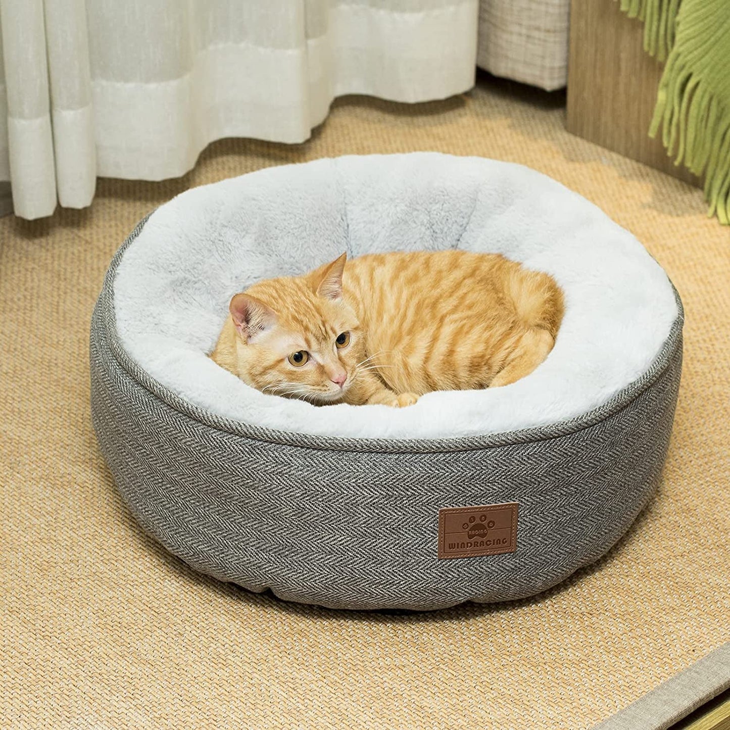 Plush Round Pet Bed