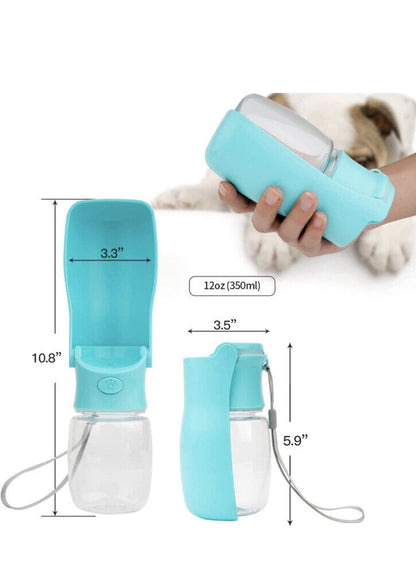 Portable Dog Water Bottle , Foldable Pet Water Bottle for Walking with D