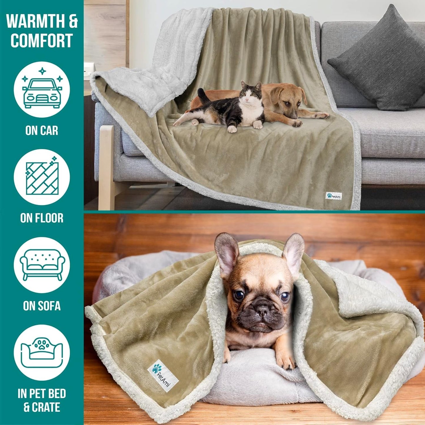 Plush Kennel Cover Blanket